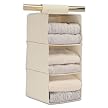 Natural Soft Canvas 3 Shelf Organizer