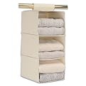 Natural Soft Canvas 3 Shelf Organizer