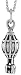 Sterling Silver Hot Air Balloon Pendant, 3/4