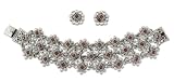 Garnet jewelry set, 'Celebration' 2 W 7 L