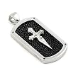 Hematite Stingray Sword Dog Tag