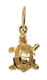 14k Yellow Gold Turtle Charm