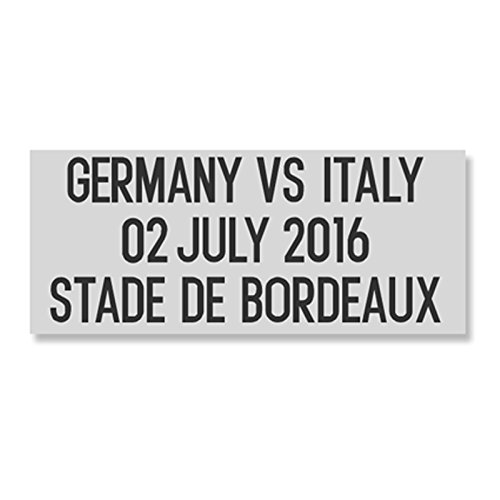 Match Details DFB Deutschland : Italien Patch Print Aufdruck für Trikot EM 2016 HOME