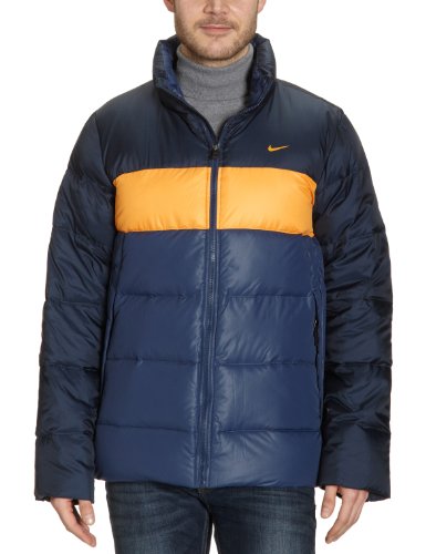 NIKE Herren Jacke Basic Down, dark obsidian/dark slate/orange peel, L, 419008 Preisvergleich
