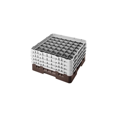 Camrack Glass Rack, W/4 Extenders, Full Size, 49 Compartments, 2-7/16