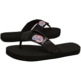 NBA Los Angeles Clippers Ladies Black Sequin Strap Flip Flops (7/8)