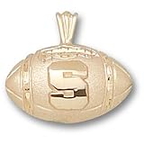 Michigan State Univ S Football Pendant (10kt)