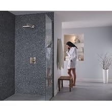 Delta 57740-SS Universal Showering Components, Touch-Clean Raincan Showerhead Assembly, Stainless