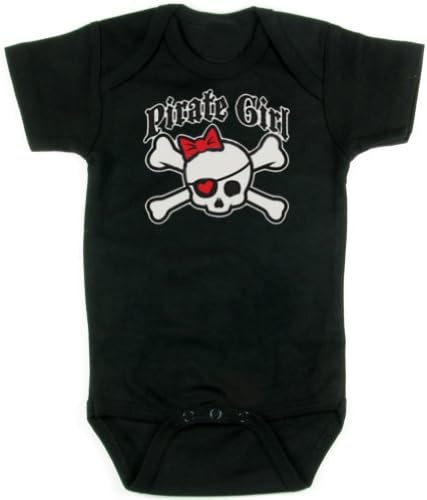 Hipster Onesie Pirate Girl (3-6)