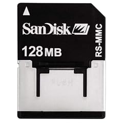 SanDisk RS-MMC Reduced Size MultiMedia  128MB mit Adapter (original Handelsverpackung)