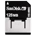 SanDisk RS-MMC Reduced Size MultiMedia  128MB mit Adapter