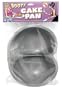 Pipedream Products Booty Cake Pan, Silver