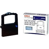 Okidata Black Nylon Ribbon for Microline 320/321 Printers -5/6-Inch x 2 Yards