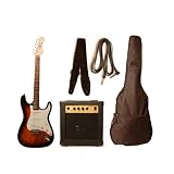 39 Inch Sunburst Electric Guitar Beginner Kit with 10 Watt Amp