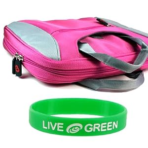 Acer Aspire One AOD150-1577 10.1-Inch Netbook Carrying Bag Case - Magenta / Grey