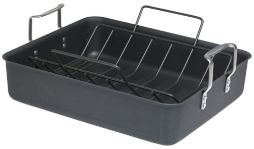 Calphalon Commercial Hard Anodized Collector s Edition 16-1 2-Inch Roasting Pan with Nonstick Rack