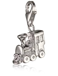 VINANI brand Germany 925 Sterling Silver Charm Pendant Locomotive shiny Train HLOK
