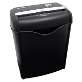 Aurora AS662C 6 Sheet Crosscut Paper Shredder with Basket