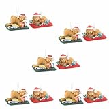 Puppies Christmas Tree Ornaments 10 Pc