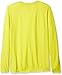 adidas Boys' Big Boys' Climalite Ls Tee, Shock Slime, Medium/10-12