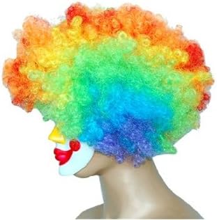 2010 New Style Halloween Party Cosplay Mask with Multicolor Curl Hair Wig