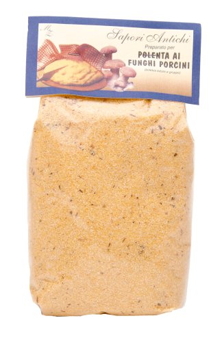 Sapori Antichi Italian all natural organic Polenta with Funghi Porcini Mushrooms 9 oz by Sapori Antichi