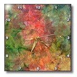 Rainbow Batik Zig Zag Print - 10x10 Wall Clock
