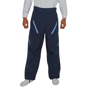 BONUS PACK: Mens Blue Waterproof & Windproof Winter Ski Snowboard / Snow Pants & Ski Goggles (Size:L)