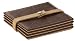 Lifestyle Brown Faux Leather Coasters (set of 4) - 1910DUBRU