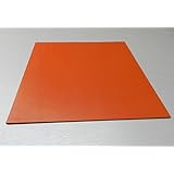 SILICONE RUBBER SHEET HIGH TEMP SOLID RED/ORANGE COMMERCIAL GRADE 8" x 8" x 1/8" (E 6)