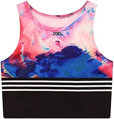TRENDY STYLISH Women Art Harajuku Cartoon Sport Sleeveless Kawaii Crop Top