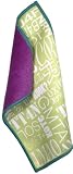 Toddy Gear Gossip Queen 5 x 7 Inch Premium Microfiber Smart Cloth, for iPad and Touch Screen Cleaning - Retail Packaging - Green/Purple/White, 15X7B1506