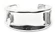 Silver Plain Bangle Bracelet, Size: 31mm