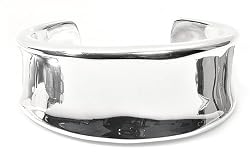 Silver Plain Bangle Bracelet, Size: 31mm
