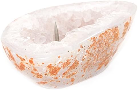 RABLABS Vela Hand Polished Agate Candlestick Holder Natural