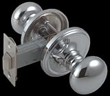 2 3/4 inch Colonial Privacy Set - Bright Chrome
