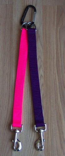2 Dog Coupler, walk 1 or 2, 1″ X 12″, By Leash Lady