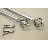 A&F Rod D�cor - A NEW 3 pieces Curtain Rod 120-160 inch Satin Nickel #42 by 