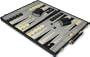 Black Leatherette Deluxe Backgammon Set - Medium Attache