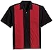Joe's USA Retro Camp Bowling Shirts in 5 Colors from XS-4XL Black/Red