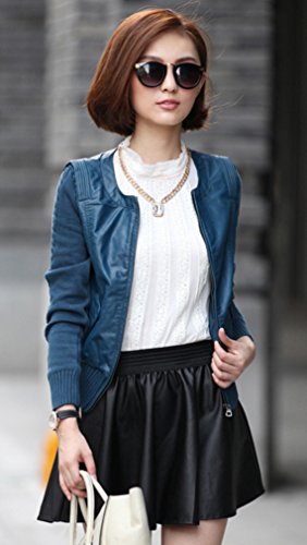 合皮 PU  ジャケット ライダース風 袖ニット ロック カジュアル エレガント フェミニン 長袖 大きいサイズ  美脚 デート OL 通勤 オフィス 2次会 パーティ セクシー 秋物 冬物 可愛いスカーフ付き m272