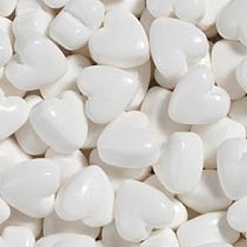 White Candy Hearts 15 Ounce Bag