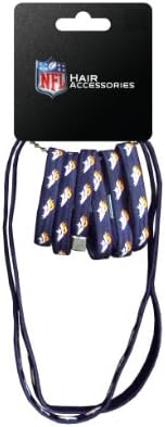 NFL Denver Broncos Hair Accessory 6-Elastic Ponytail Bands and 2-Elastic Head Bands
