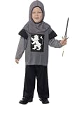 BOYS MEDIEVAL KNIGHTS COSTUME + DAGGER FANCY DRESS AGES YEARS 7/9