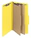 Smead Pressboard Legal Size File Folders with SafeSHIELD Fasteners, 2 Dividers, 2