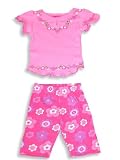Jeanie Bleu - Infant Baby Girls Short Sleeved Pant Set, Pink