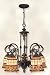 Exotic Stained Glass Tiffany Chandelier