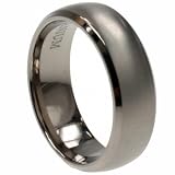 Titanium ring w/ matte and shiny polish