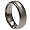 Titanium ring w/ matte and shiny polish - Size - 5
