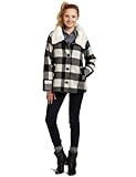 IMAGE OF Roxy Juniors Point Blanket Swing Coat, Multi, Small
